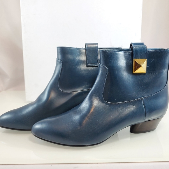 NWT $895 Marc Jacobs Stud Low Bootie Ankle Leather Boots Sz 37.5 - Picture 4 of 11